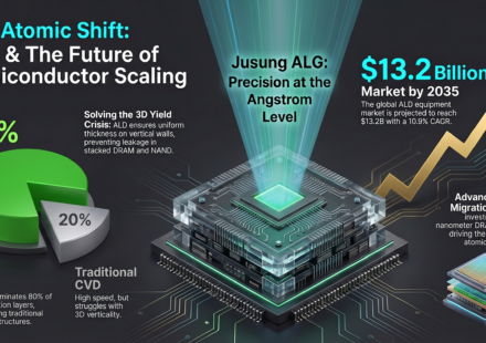 Semiconductor ALD market share 80% and $13.2 billion growth forecast infographic